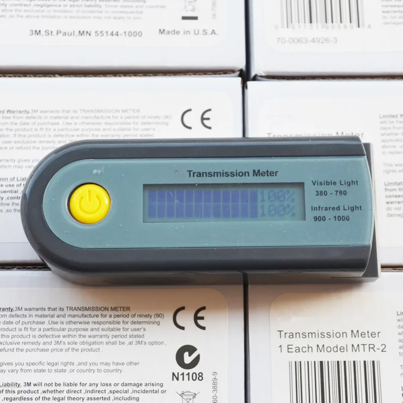 

Portable Digital Solar Films Tester Visible Infrared Barrier Tester Light Solar Transmittance Infrared Blocking Rate Light Meter