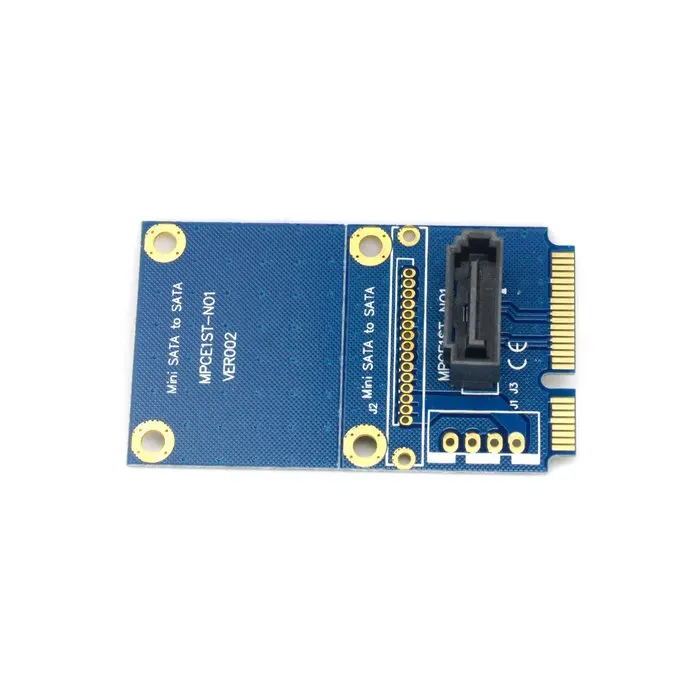 50 мм мини pci express pcie PCI E mSATA SSD на SATA 7pin HDD адаптер жесткого диска pcba MSATA тестирование