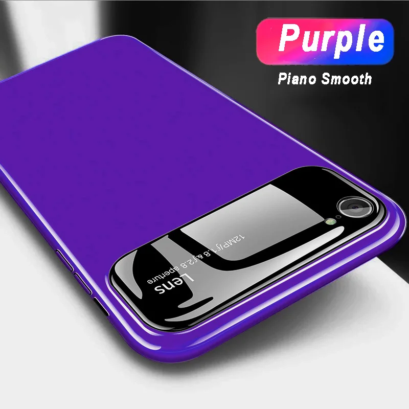 Для capa iphone X XS чехол из закаленного стекла для 6 7 8 Plus Capinhas покрытие пианино