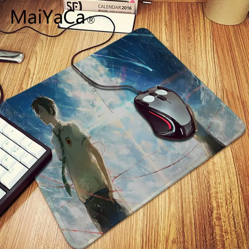 MaiYaCa анимационный коврик для мыши с вашим именем Kimi No Na Wa противоскользящий Аниме