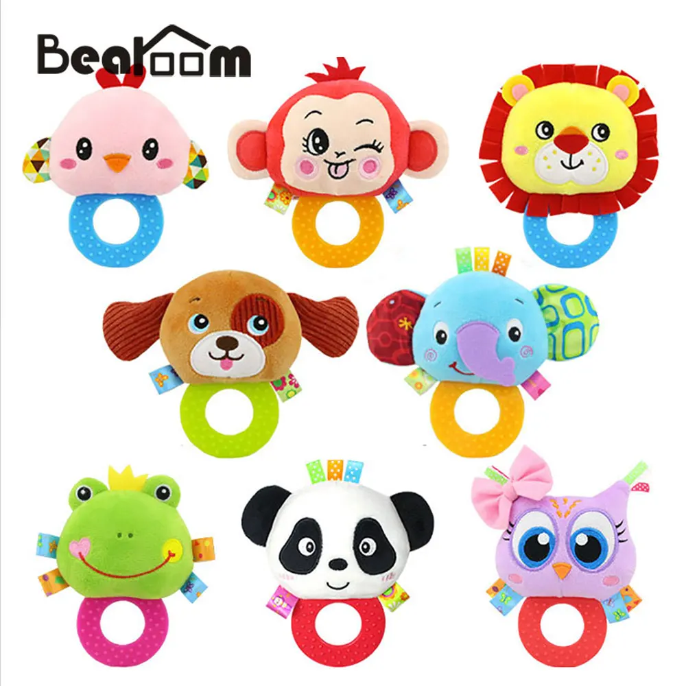 Bearoom милые детские погремушки мобили мягкие игрушки-Прорезыватели в виде