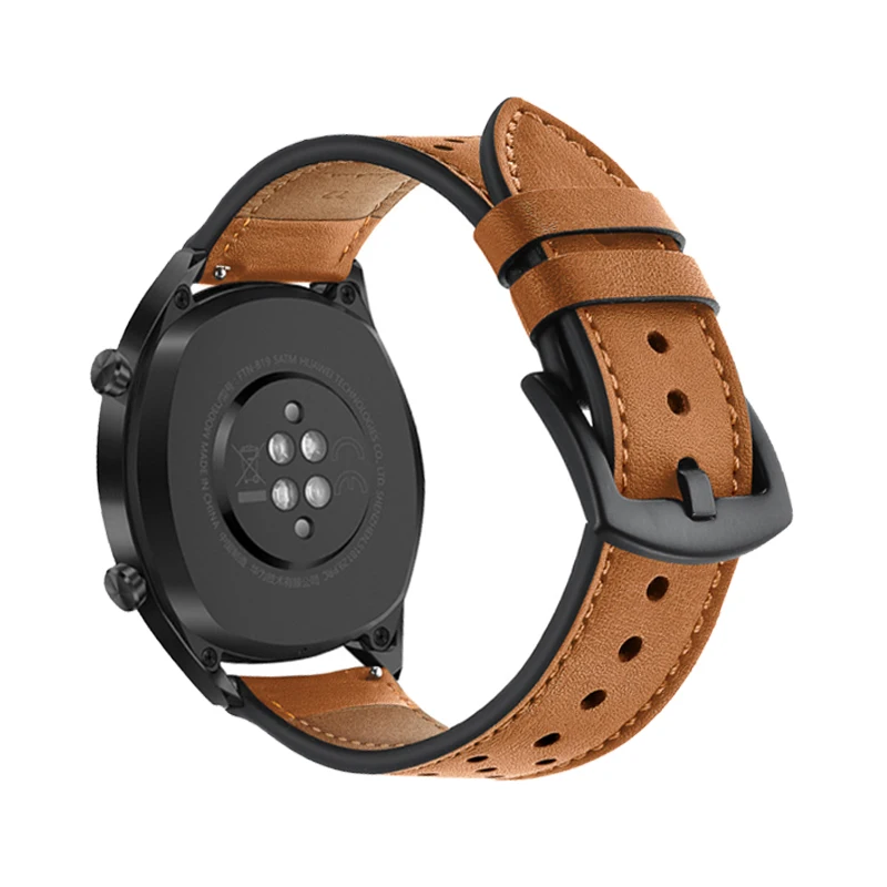 Ремешок для часов huawei gt для samsung Galaxy watch 46 мм/gear S3 Frontier классический ремешок 22 мм ремешок для часов браслет из натуральной кожи