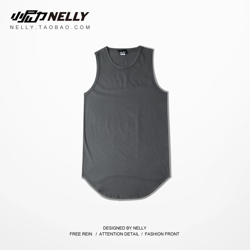 Nelly/Новинка лета 2019 7 цветов простая футболка без рукавов для мужчин и женщин