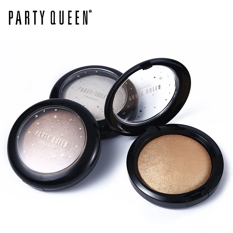 Вечерние запеченные хайлайтер Queen Cheek для макияжа осветитель блестящий порошок