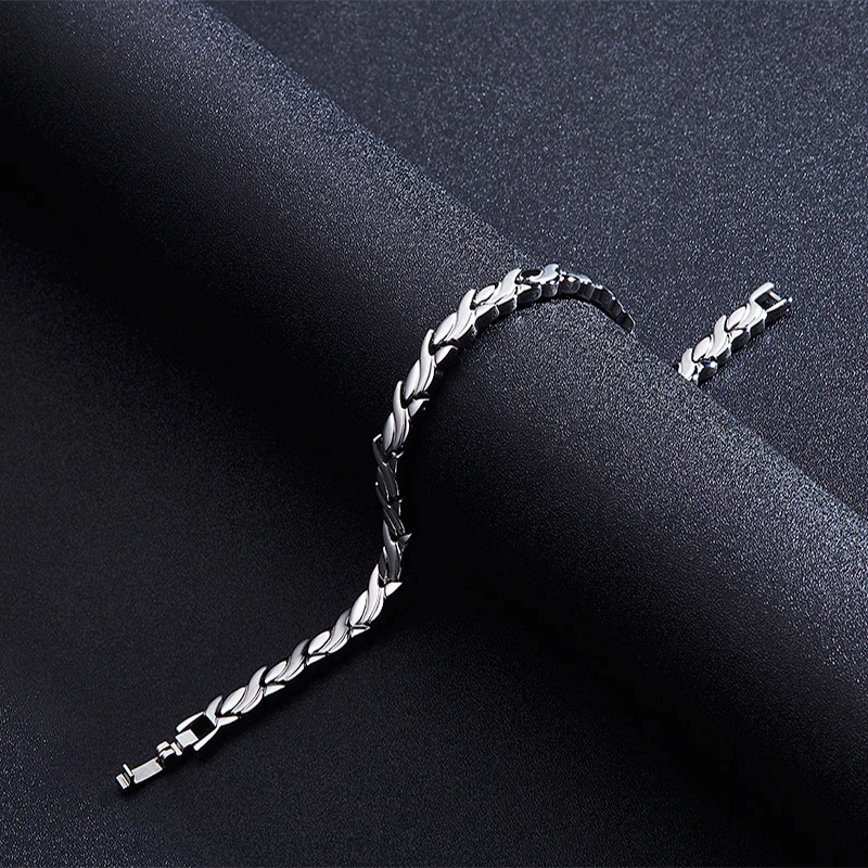 Браслеты из нержавеющей стали женские магнитные ювелирные украшения черного