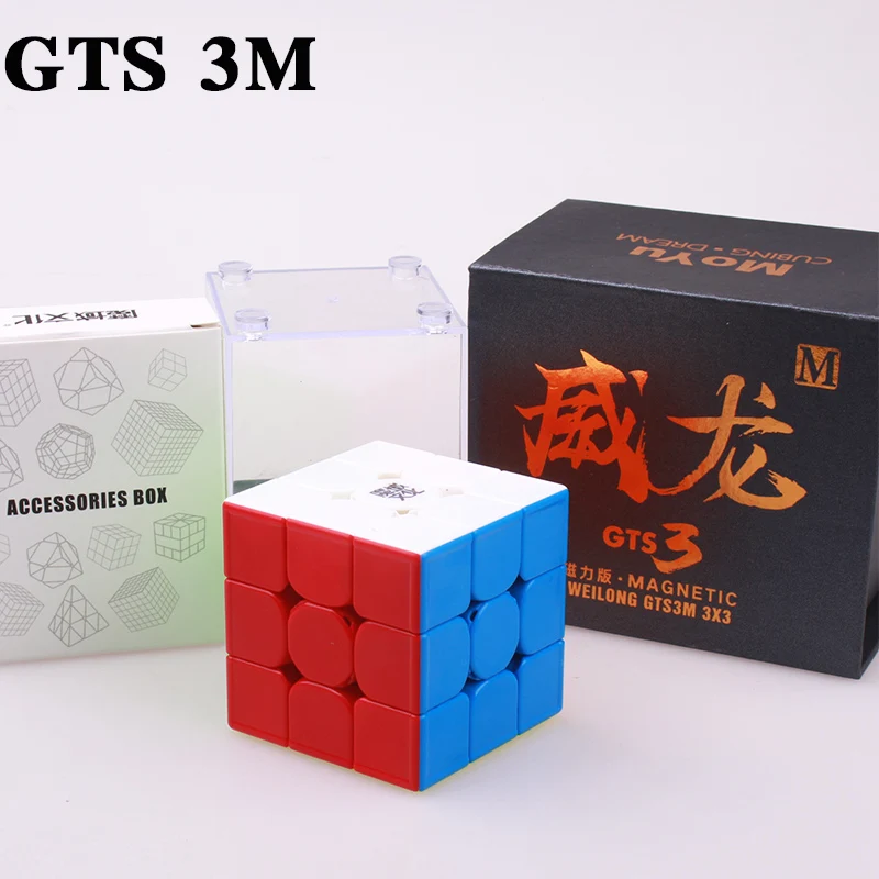MOYU WeiLong GTS 3 м 3X3x3 Магнитный Головоломка Куб gts 2 м профессиональная скорость moyu кубики без наклеек магнит Волшебный куб игрушки для детей