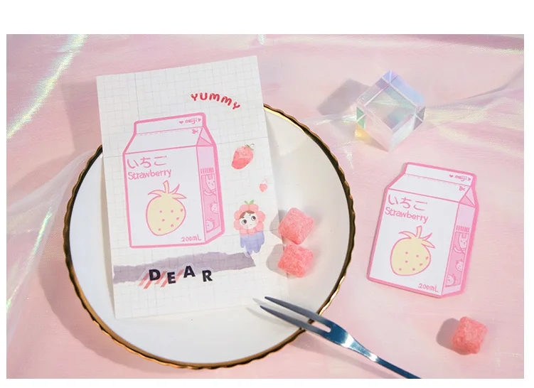 Силиконовые формы для выпечки молочный напиток этикетки Еженедельный план клейкие стикеры для заметок блокнот кавайные канцелярские школьные поставки планировщик наклейки бумага
