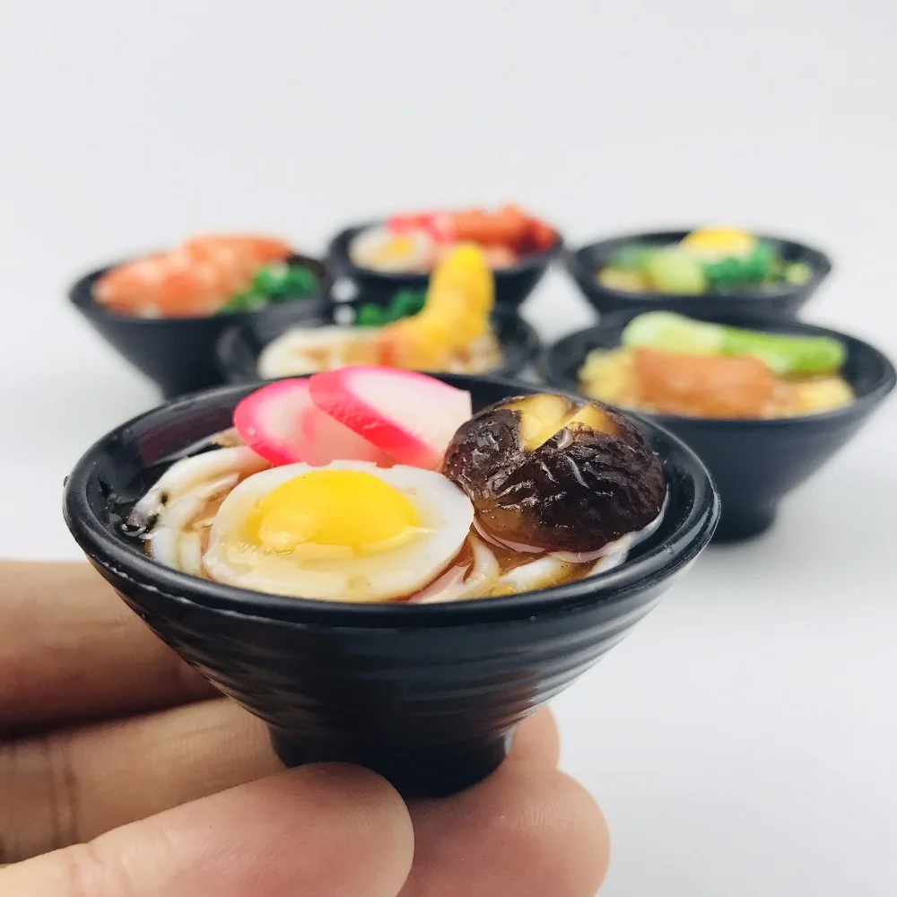 2 шт./лот 1/6 масштаб миниатюрный кукольный домик японская морепродукты Лапша для