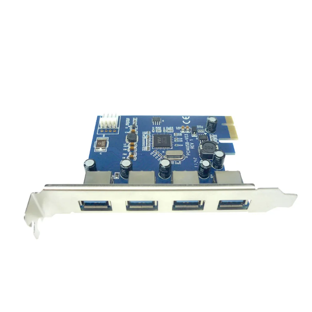 IT-GO высокоскоростной адаптер PCIe USB 3 0 для преобразования карты PCI-E в 4 порта USB3.0 |