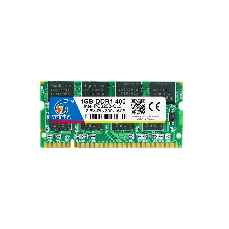 Оперативная память VEINEDA ddr1 1 Гб 2 ГБ PC3200 DDR400 400 МГц 200pin DDR1 Sodimm для ноутбука ОЗУ |