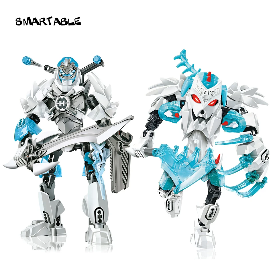 Smartable Hero Factory 2 шт./компл. STORMER& FROST BEAST Building Block Набор игрушек для детей мальчиков Рождественский подарок