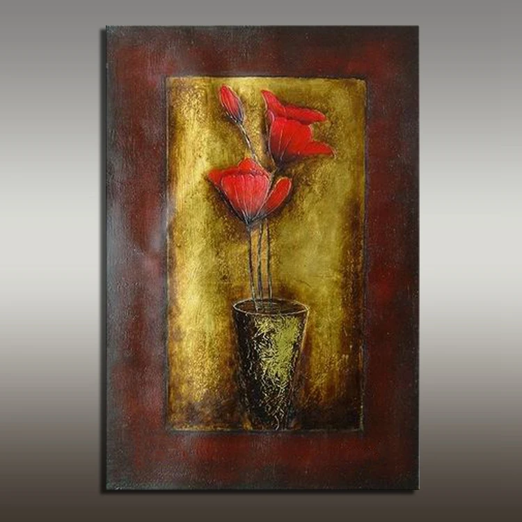 Декоративный фон ручной работы в виде цветов искусственное Золото и коричневый