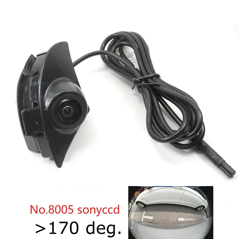 8005sonyccd fisheye Appr. 180deg CCD HD Автомобильная передняя решетка камеры для Toyota Prado 2700 4000 2010 RAV4 COROLLA eiz Vios Highlander Камера Переднего Вида - Название цвета: 8005sonyccd fisheye