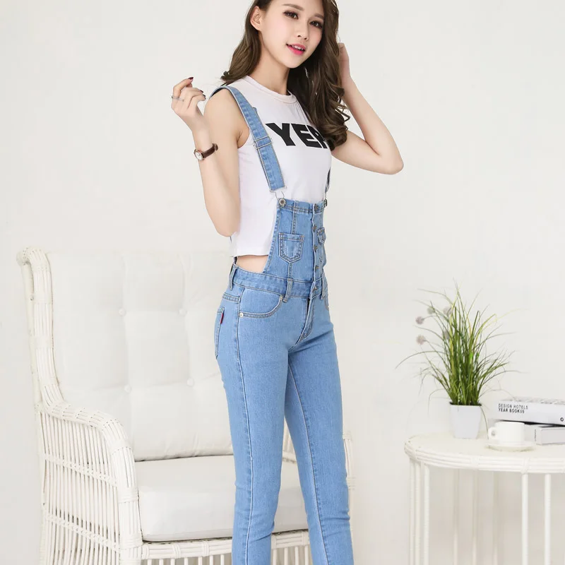 Джинсовые комбинезоны комбинезон для Для женщин s 2021 спецодежда спецовка Macacoes