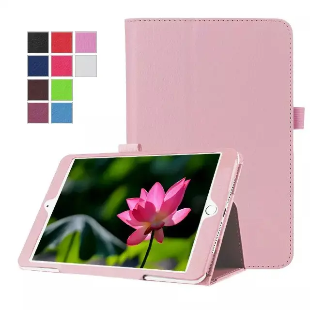 Simple Design Litchi Grain PU Leather Case Cover For iPad Mini 4 Mini4 Tablet PC Smart Cover+Stylus | Компьютеры и офис