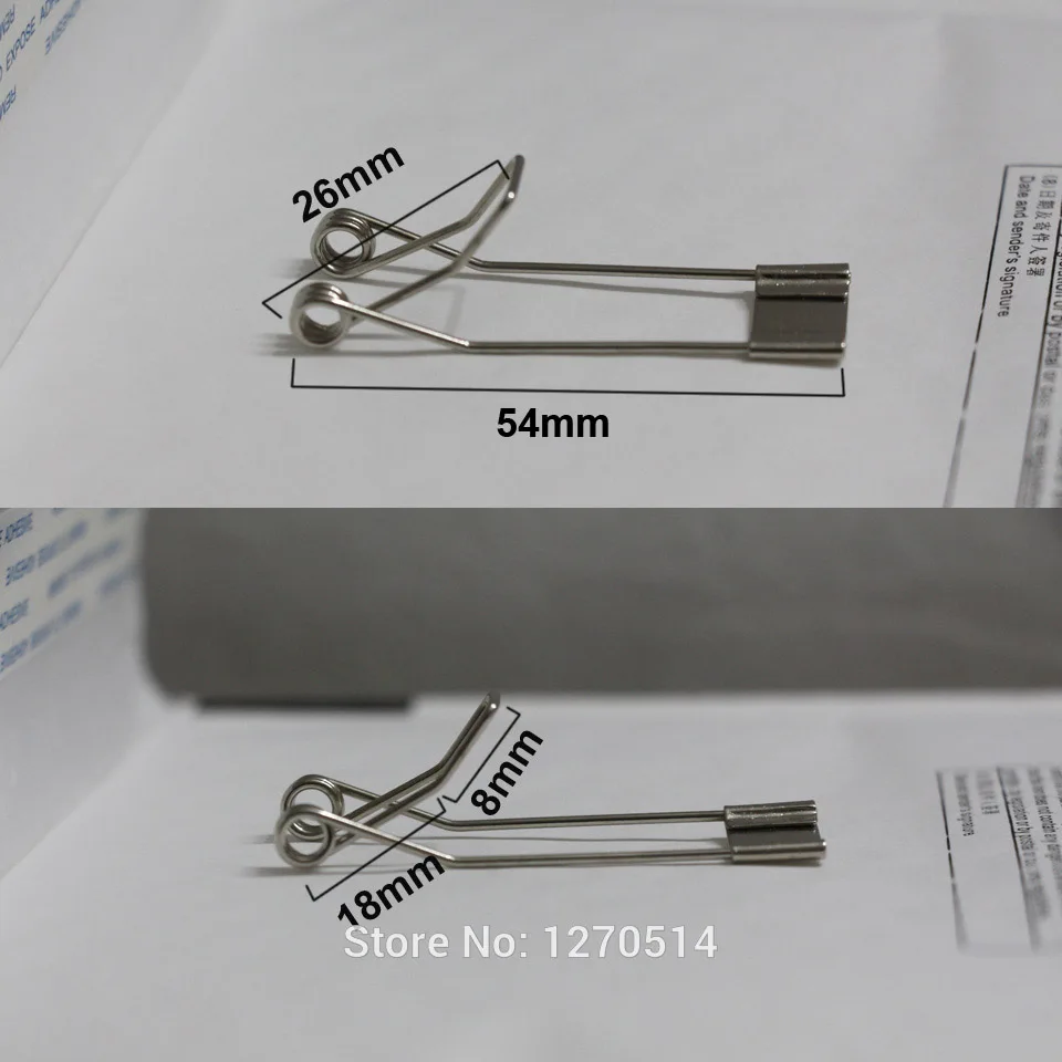 

100pcs fixed spring clip for LED ceiling lamp spotlight, downlight Stuck clip, spring cramp, Length 54mm , Free shipping