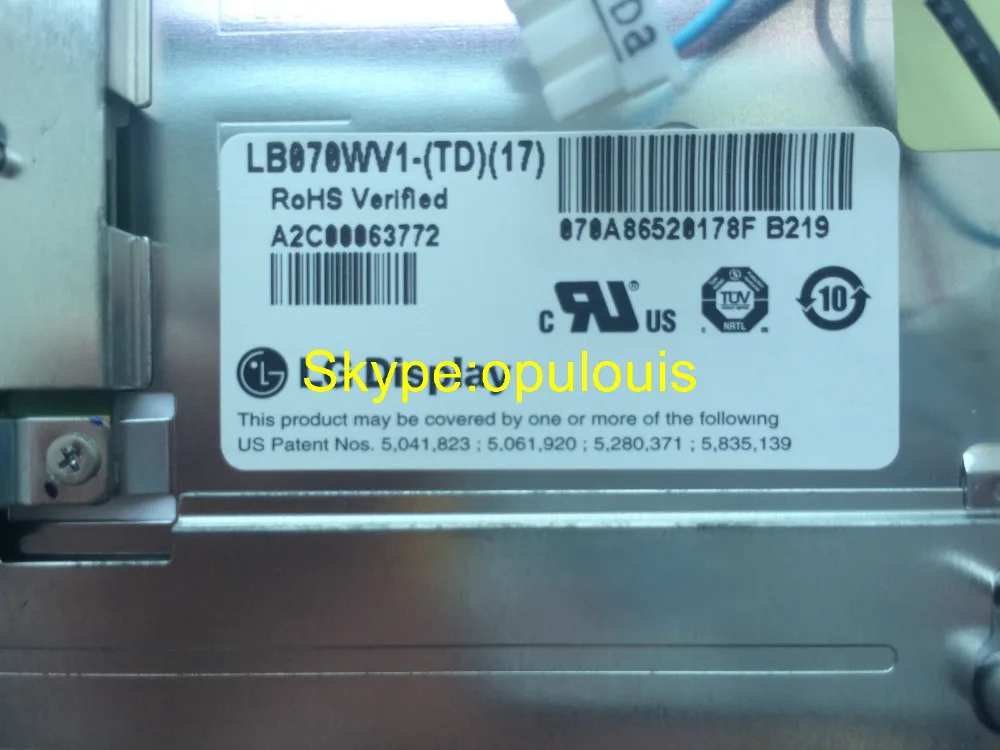 Новый оригинальный дисплей LB070WV1 TD01 диагональю 7 0 дюйма с ЖК дисплеем для Mercedes W204