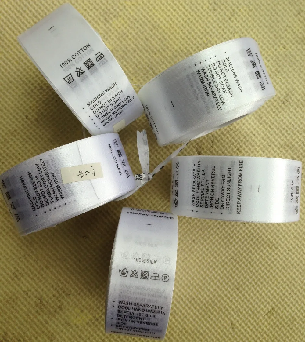 Индивидуальная тканая этикетка бирки для вешалки воротник ткань стирки одежды