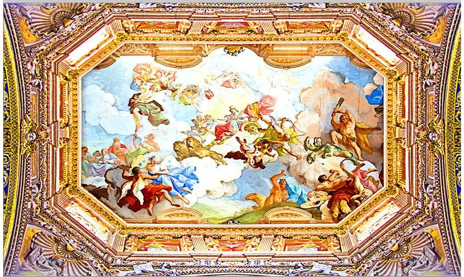 Custom 3d photo wallpaper ceiling murals The hotel is decorated mural background wall home decor | Обустройство дома