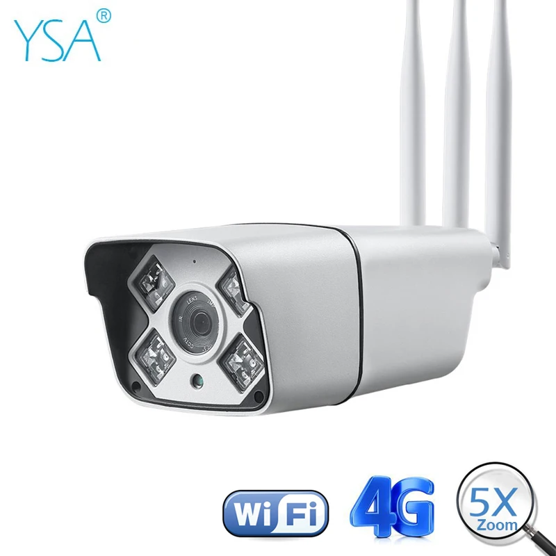 Беспроводная IP-камера видеонаблюдения 3G 4G PTZ 1080P HD 5-кратный зум | Безопасность и