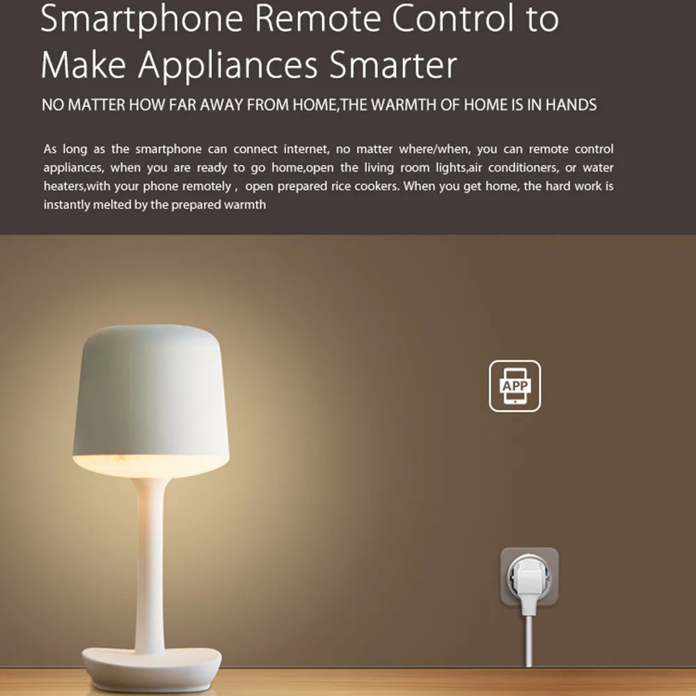 Умный мини WiFi розетка переключатель работает с Echo Alexa Google Home Remote EU Dropshipping YE12.21 |
