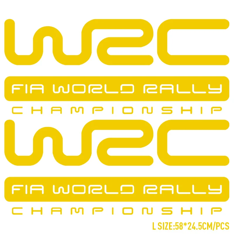 1 пара WRC гоночный дизайн всего тела наклейка для автомобиля-Стайлинг Ford VW Citroen