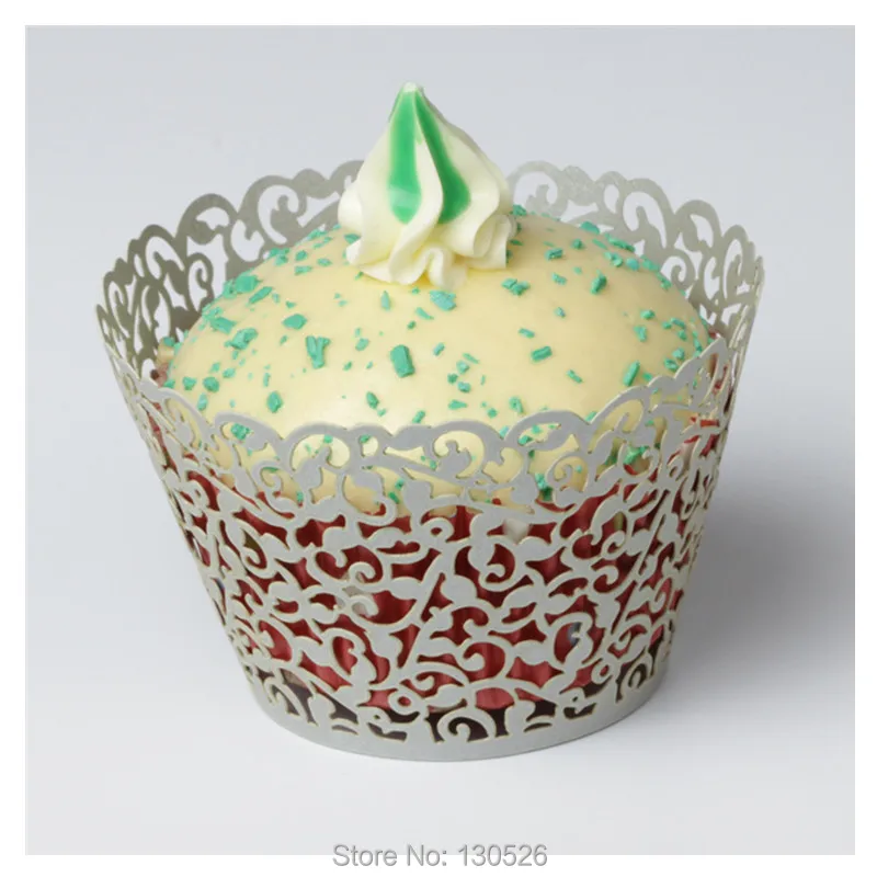 50 шт./компл. Бумага форма для кекса дырочками в форме декорирование выпечки Muffin