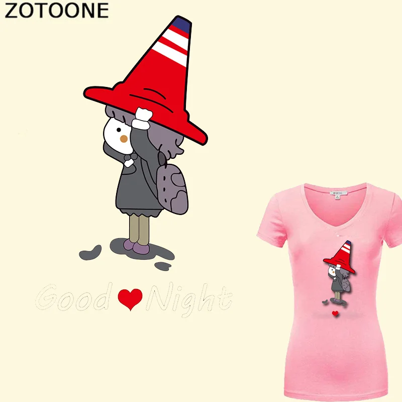 ZOTOONE Железный На переноске мультфильм девушка патчи для одежды футболка Сделай
