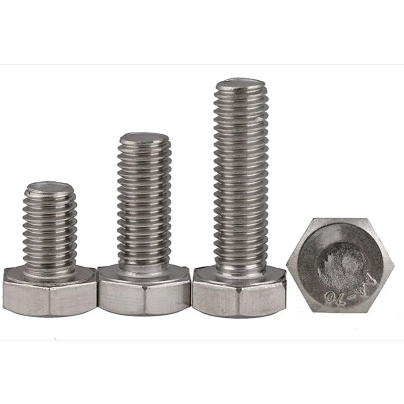 Винт с шестигранной головкой из нержавеющей стали/M12*20-200 DIN933 шестигранный болт