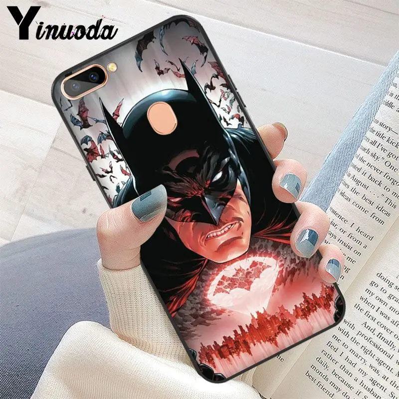 Мягкий силиконовый чехол для телефона Yinuoda Marvel Comics Batman из ТПУ OPPO R11 Plus R11S R17/R17 Neo R9 R9S