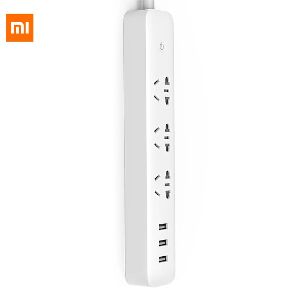 Оригинальный Xiaomi Qingmi Smart Мощность полосы 3 Порты usb Wi Fi Беспроводной приложение Home