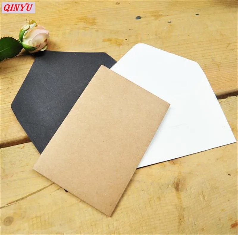 Конверты бумажные черно белые в винтажном Европейском стиле 20 шт./лот|card vintage|paper