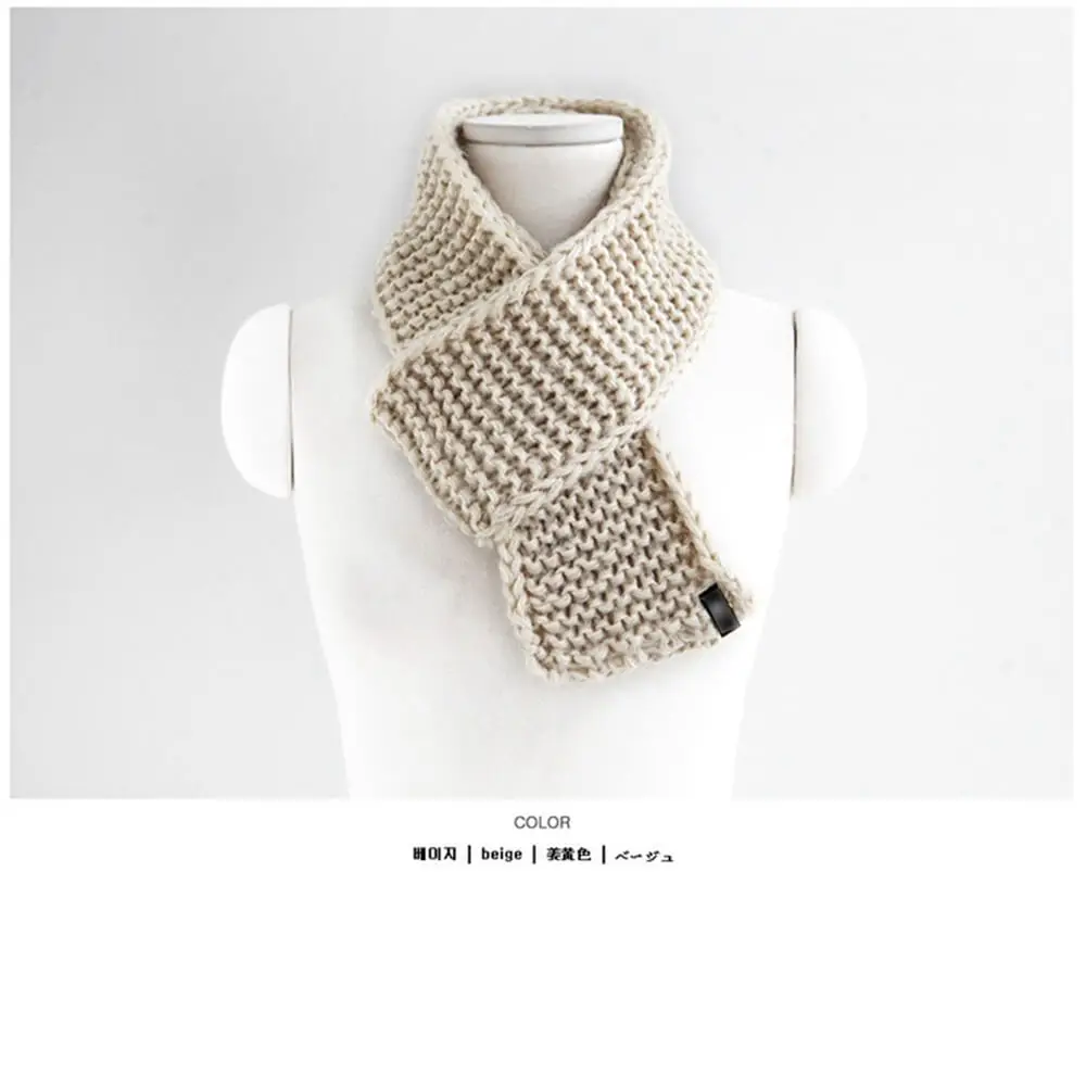 2017 Корейский шерсти вязать шарф мужчин и женщин осенью зимой сплошной цвет диких