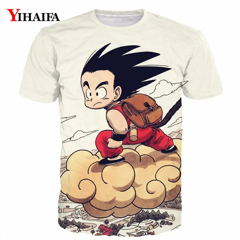 Новая мужская футболка с 3D принтом аниме Dragon Ball Z крутая модная удобная