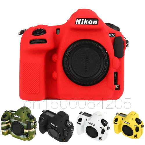 Силиконовый кожаный брони чехол для DSLR камеры защита корпуса видеообъектива