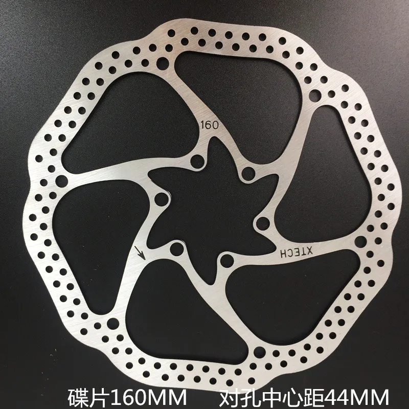 160MM Зум MTB/дорожный мотоцикл дисковый тормоз/циклокросс велосипед тормозного диска, 44 мм 6-болт, ось 160 мм 180 дисковый тормоз велосипед тормозной ротор для велосипеда, с помощью винтов - Цвет: 160MM