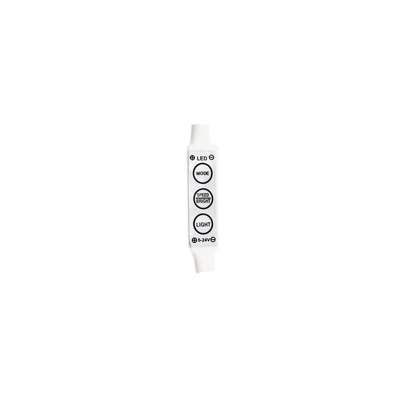 Светодиодные ленты одного Цвет контроллер DC12V Mini 3 клавиши для 5050 3528