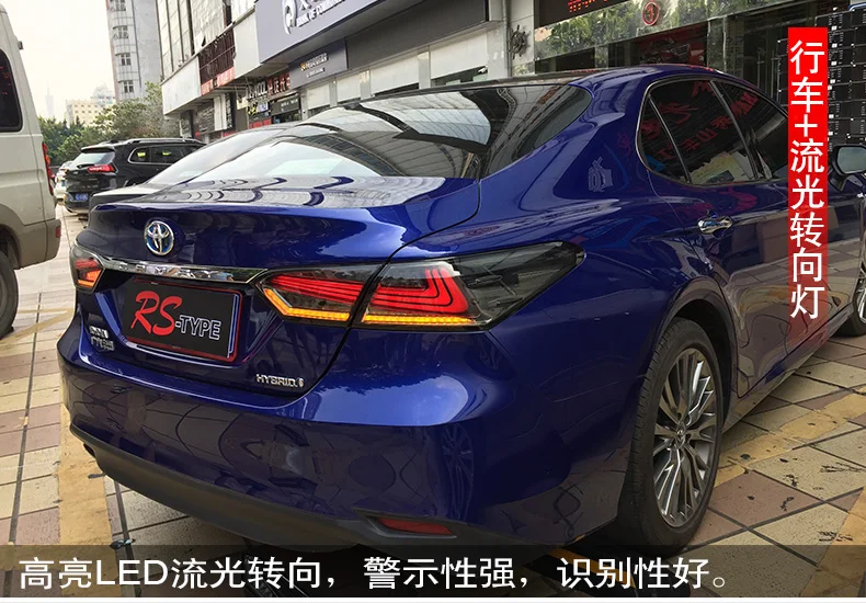 KOWELL автомобильный Стайлинг для Toyota Camry задние фонари светодиодный задний фонарь задний багажник крышка лампы drl+ Динамический сигнал+ тормоз+ обратный