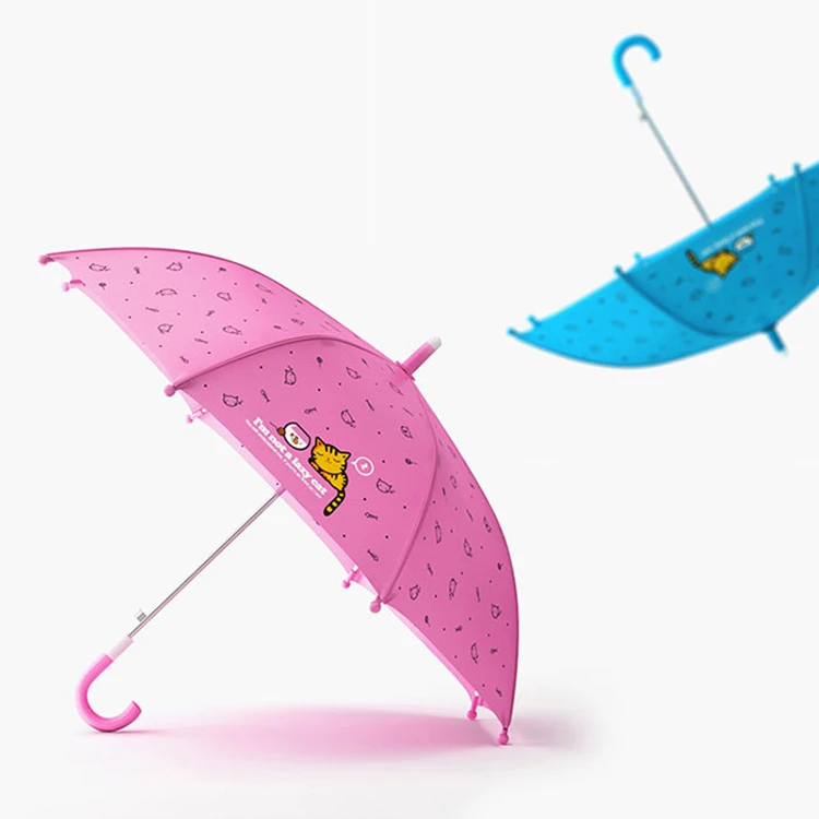 Cartoon Cat Children Umbrella Cute Animation Creative Long-handled Modeling Kids Boys Girls | Дом и сад
