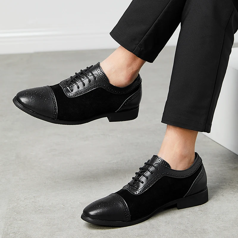 Мужские туфли Новое поступление деловые туфли строгого стиля Для мужчин, классические дизайнерские туфли-лодочки на шнуровке кожаные туфли