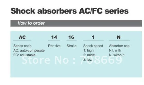 AC0806 M8x1.0 Пневматический гидравлический амортизатор демпфер 6 мм ход|stroke| |