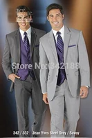 new two buttons groom tuxedos notch lapel groomsmen men wedding suitsjacketpantstievestmen wedding suits