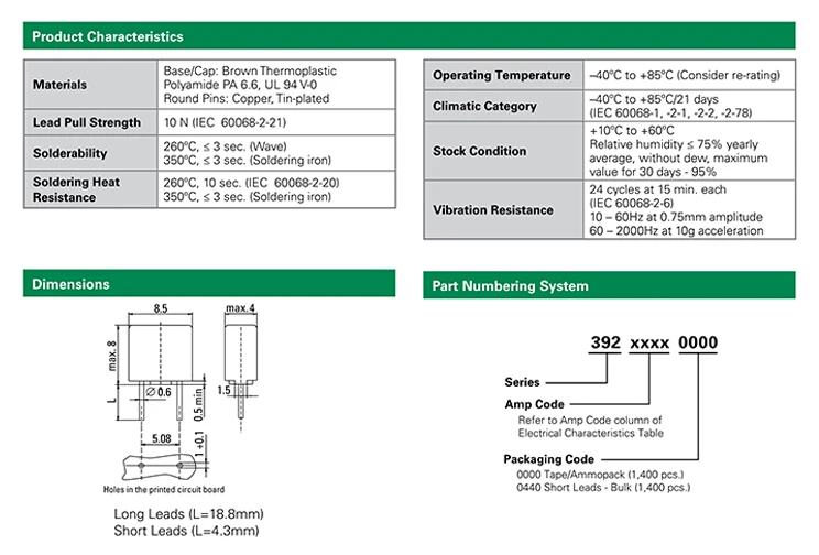 10 шт./лот квадратный FuseT500mA T1A T2A T3.15A T4A T5A T6.3A 250V 392 Пластик медленного предохранителя T2A ЖК-дисплей ТВ Мощность доска