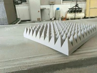 16pieces big size 50x50x10cm light gray acoustic pyramid foam eco friendly acoustic foam resonance absorption foam acoustic