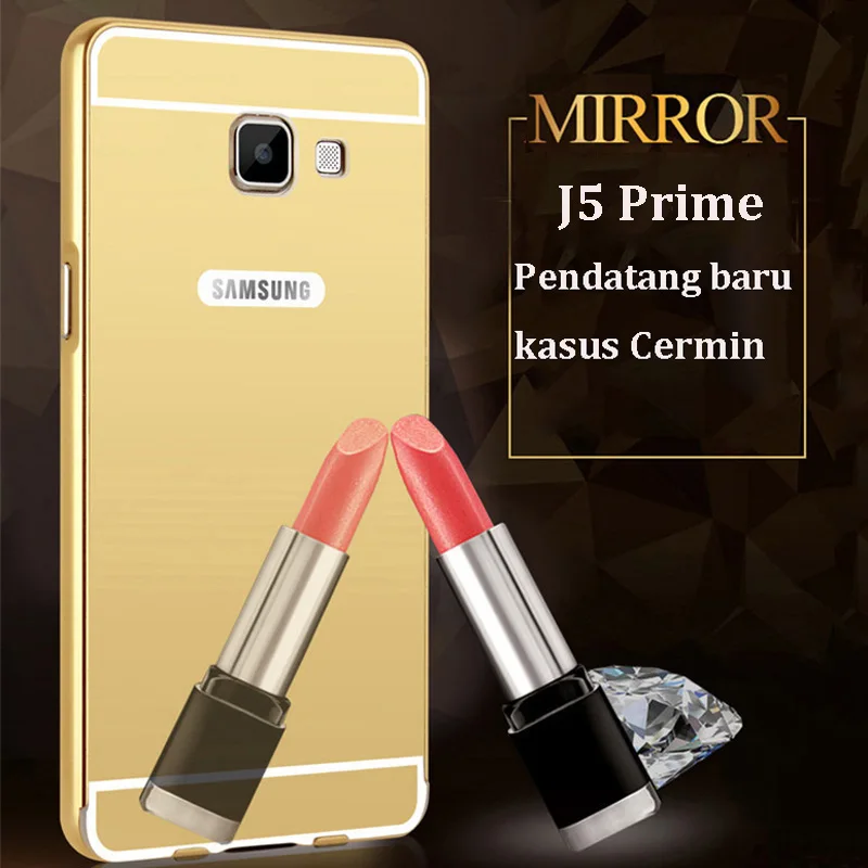 Зеркало Case Для Samsung Galaxy ON5 ON7 2016 Алюминиевый Металлический Каркас + акрил Покрытие