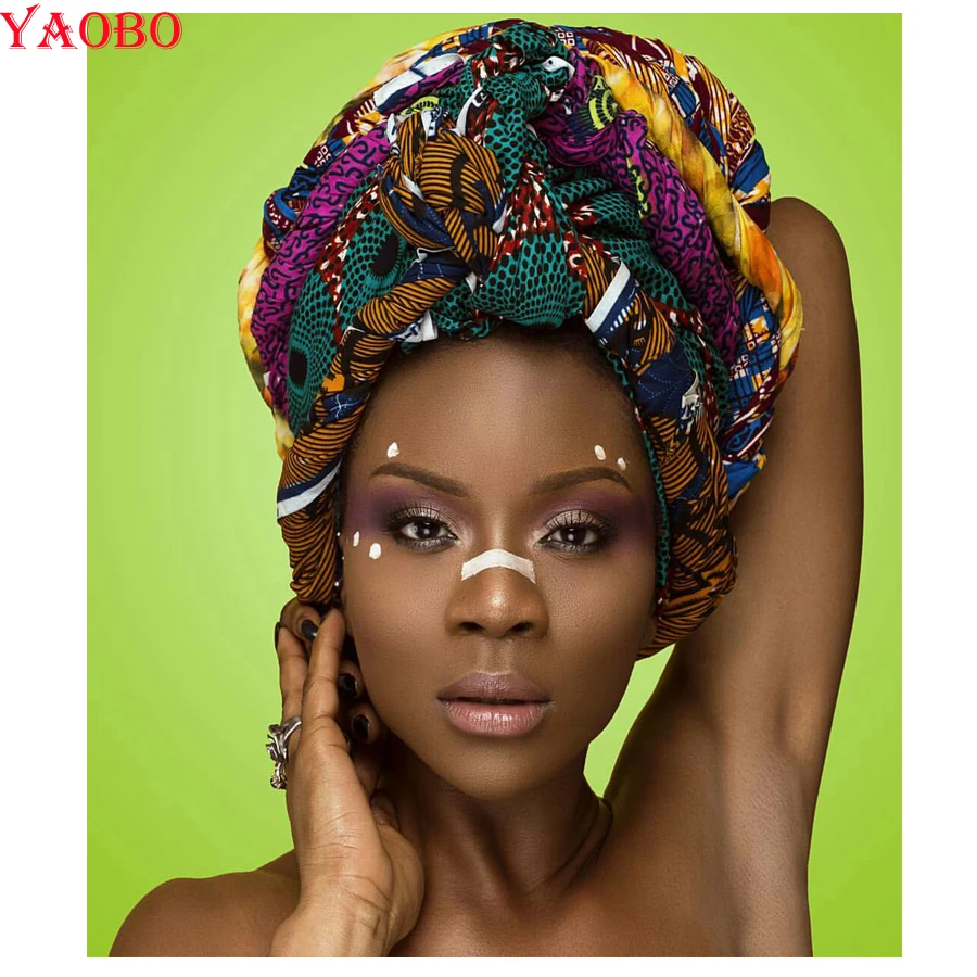 

5D DIY Diamond Painting Africa woman Full Square Round diamond mosaic Diamond Embroidery portrait,art&Crafts,3d Cross Stitch