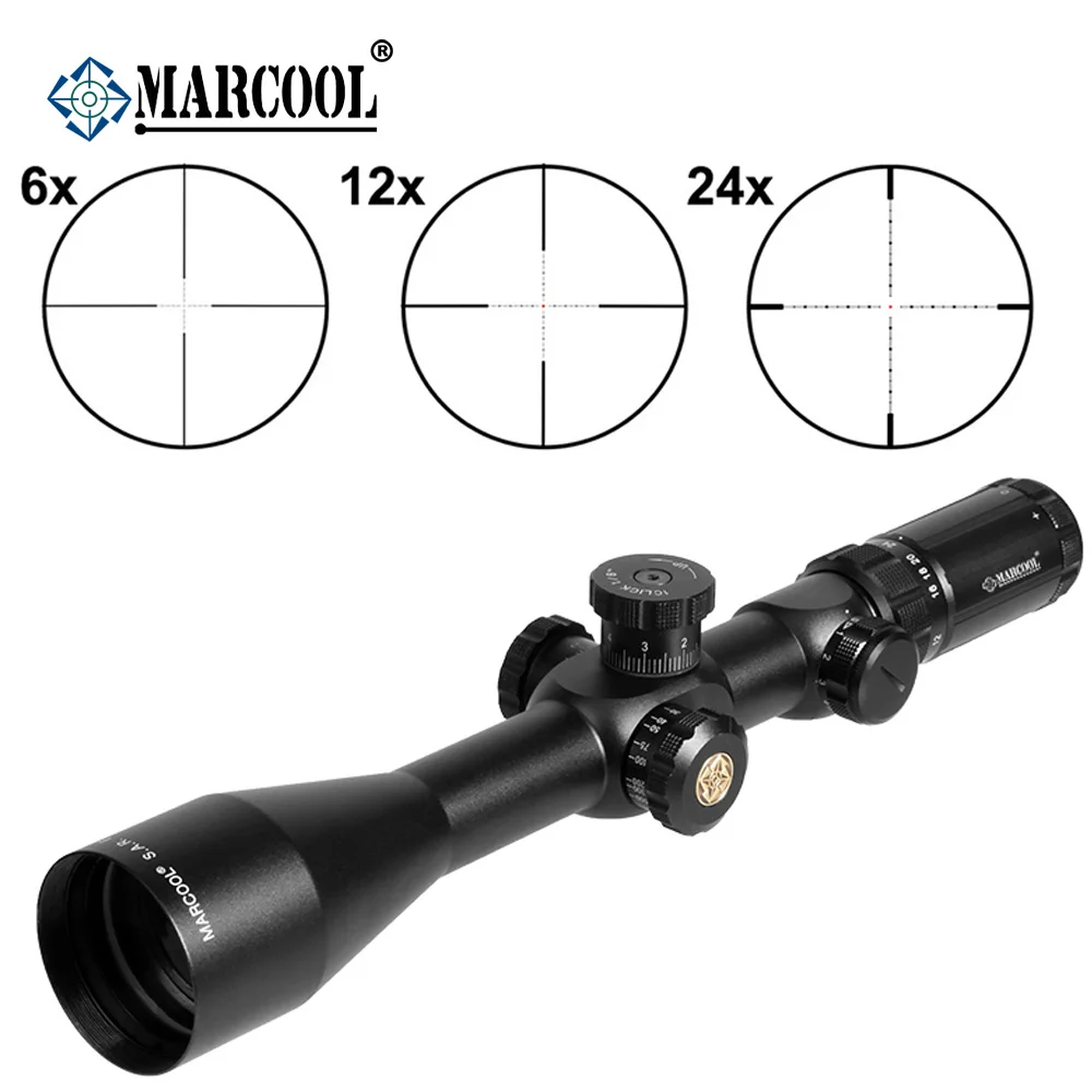 MarcooL EVV 6-24X50 SFIRGL FFP 7,62. 308 пушки первый фокус самолет Тактический Пистолет оптический прицел прицела прицел для охоты воздушные пушки