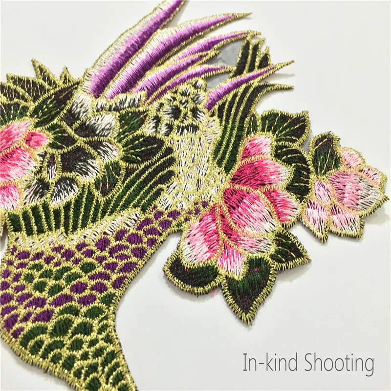 1 пара вышитые цветочные нашивки журавль | Дом и сад