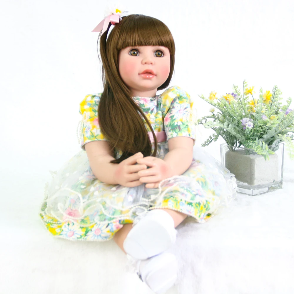 Кукла Reborn Baby силиконовая мягкая для новорожденных большого размера 61 см|Куклы| |