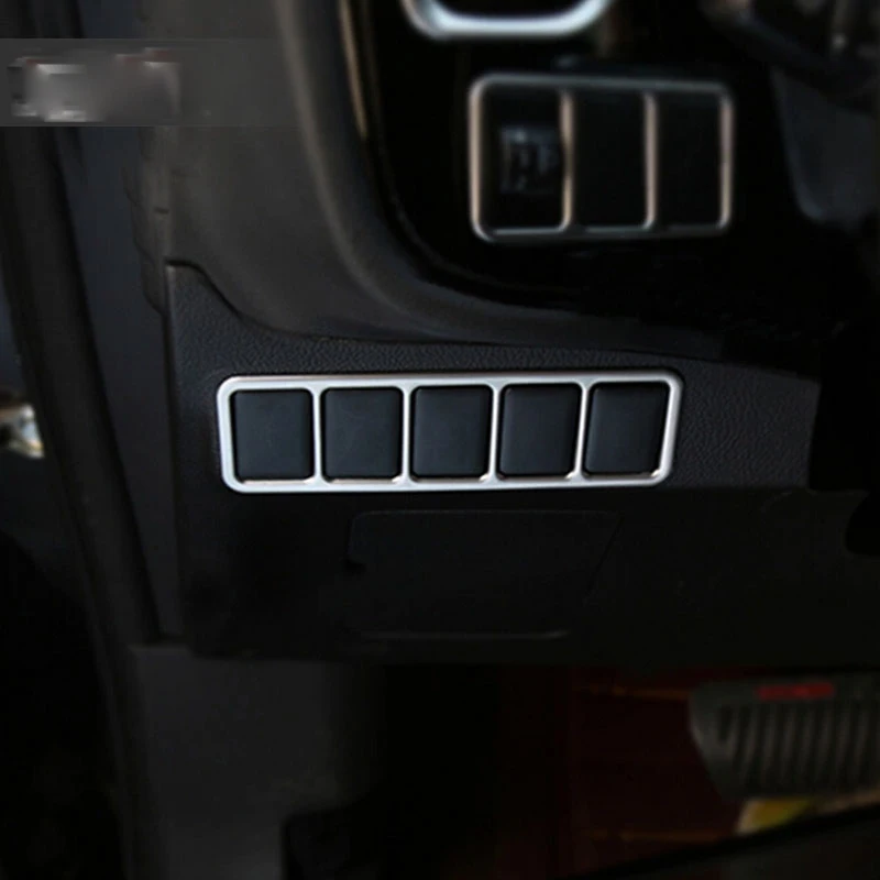 

For Mitsubishi Outlander 2016 2017 Chorme Car Interior Tail Rear Trunk Control Button Switch Cover Trim Molding Protectors Matte